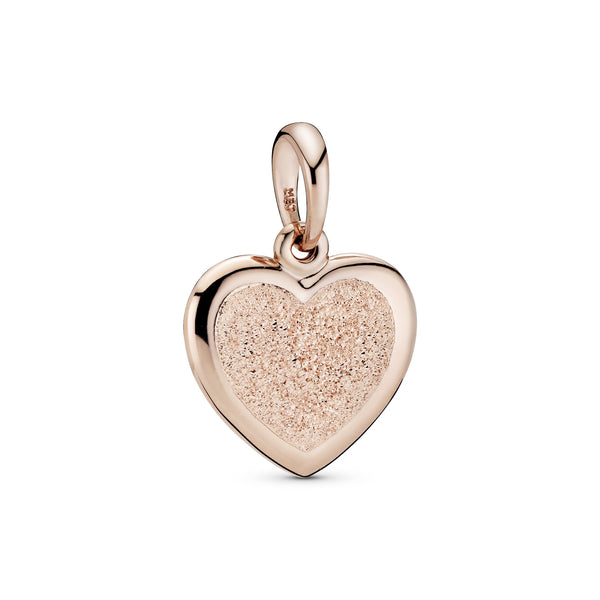 Heart Pendant In Diamond-Pointed Pandora Rose