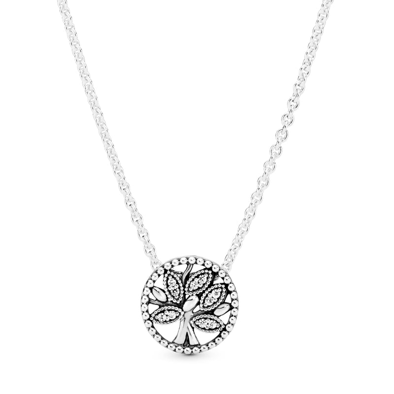 Family Tree Silver Necklace