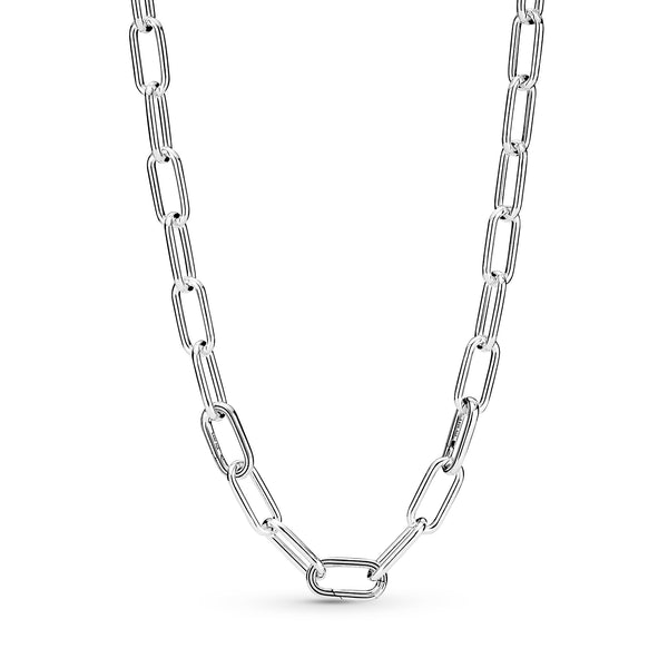 Silver Large Link Necklace