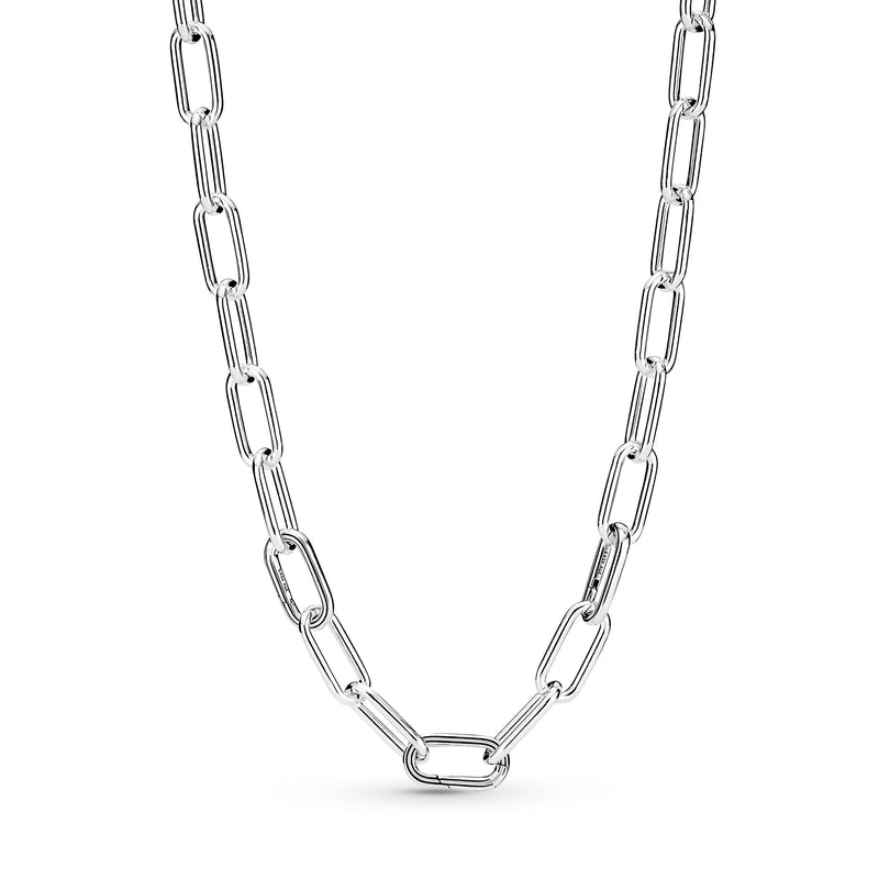 Silver Large Link Necklace