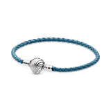 Turquoise Braided Leather Bracelet