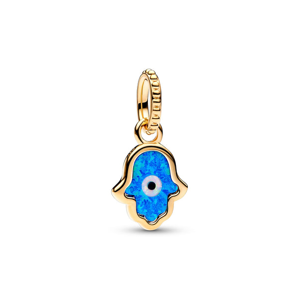 Hamsa Hand 14k مترابط الذهب