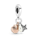 Starfish, Pearl And Shell Dangle