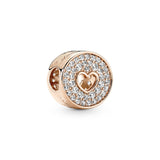 Happy Anniversary 14K Rose Gold-Plated Charm