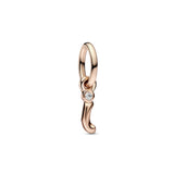 Letter I 14K Rose Gold-Plated Dangle