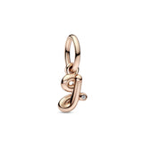 Letter G 14K Rose Gold-Plated Dangle