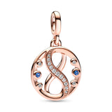 Infinity 14K Rose Gold-Plated Medallion