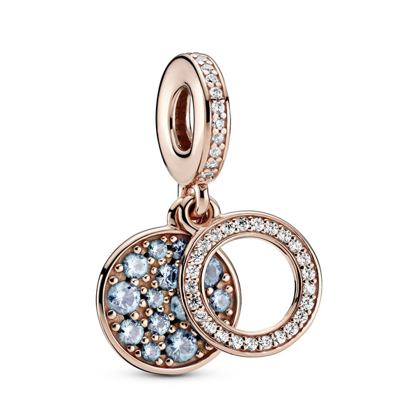 Circle And Disc Pandora Rose Dangle