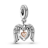 Heart And Wings Dangle