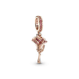 Rose Flower Pandora Rose Dangle