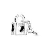 Love Padlock And Key Charm