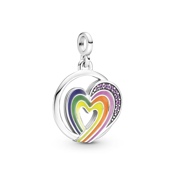 Rainbow Heart Medallion