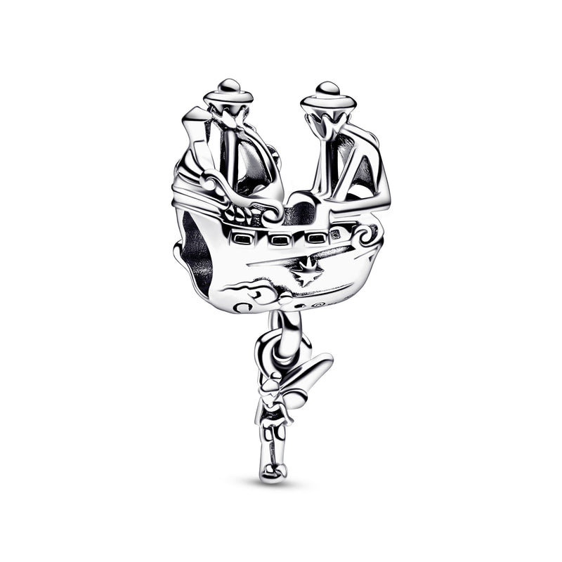 Disney Tinkerbell Hooks Ship Silver Charm