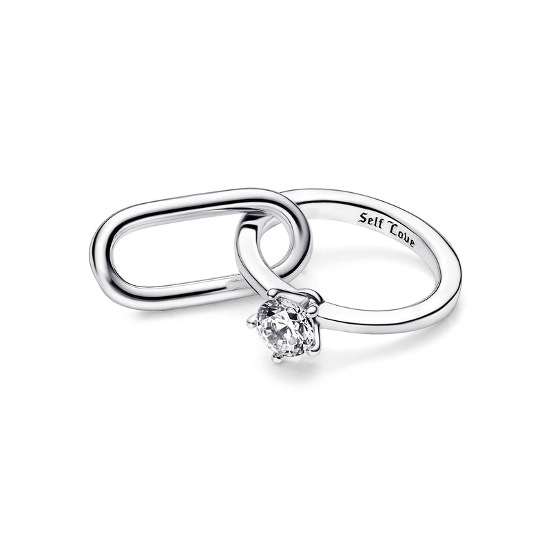 Sparkling Entwined Hearts Charm | PANDORA