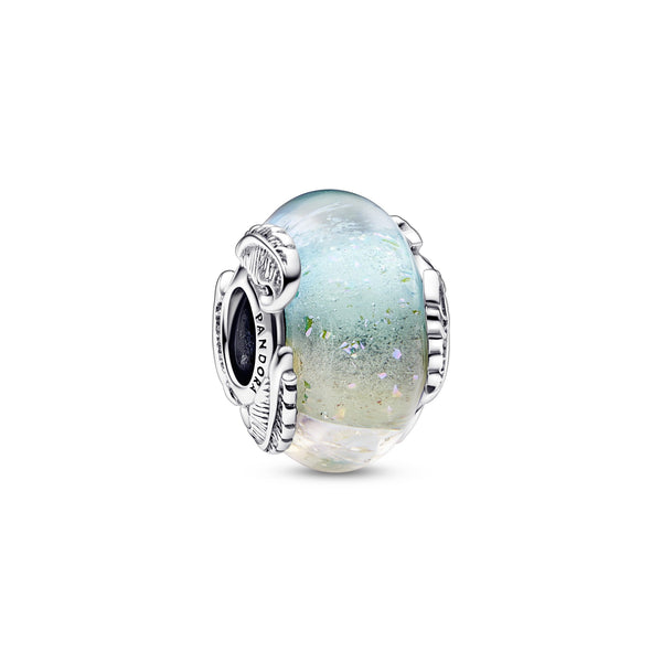 Multicolour Murano Glass و Curved Ringh Charm