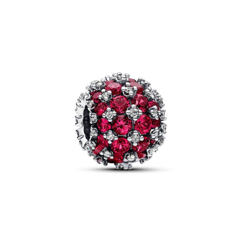 Sparkling Pavé Round Pink Charm