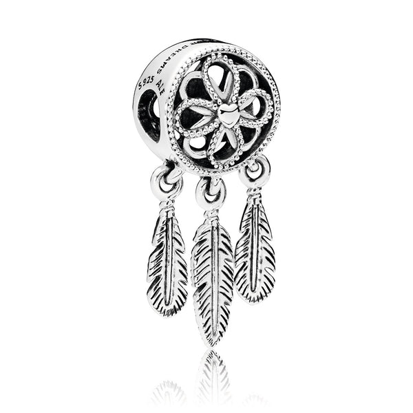 Dream Catcher Silver Charm