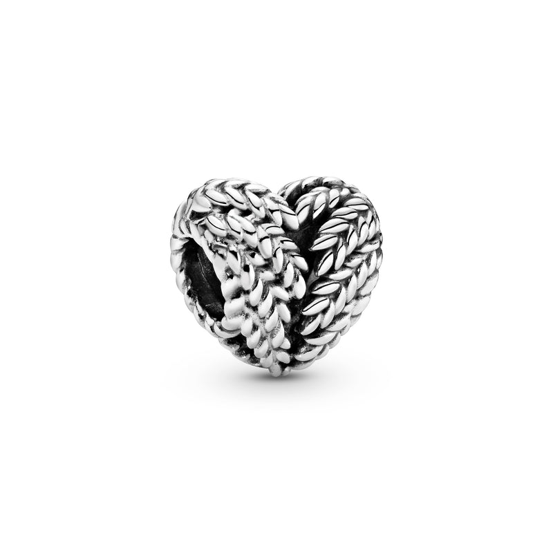 Heart Seeds Silver Charm