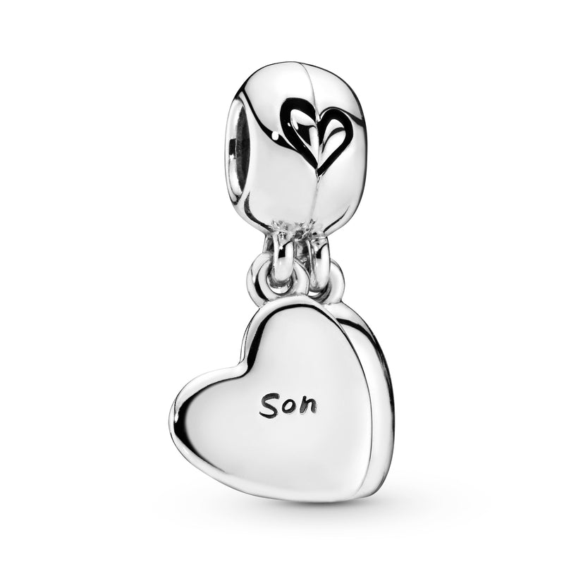 Mother And Son Splitable Silver Dangle