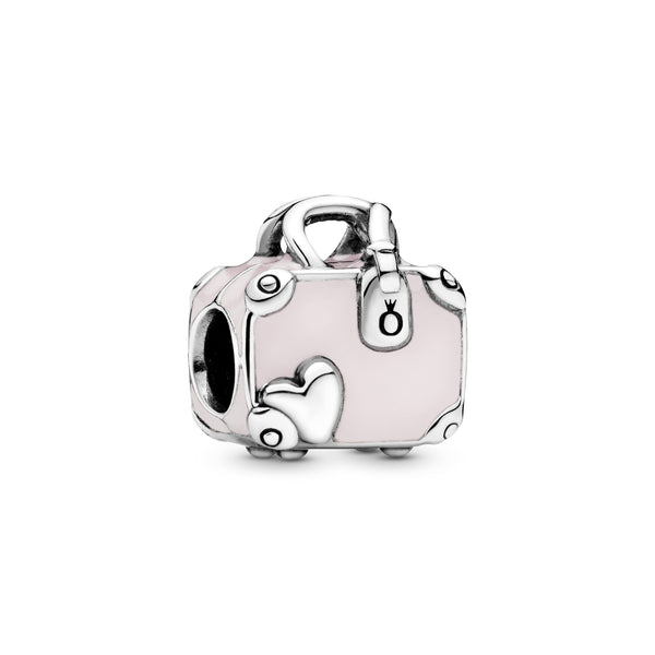 Suitcase Silver Charm